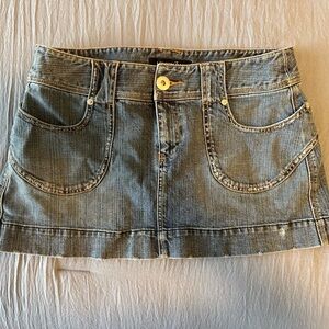 London Jean Mini Skirt